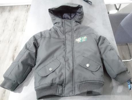 Tmavošedá teplá bundička, kiki&koko,110