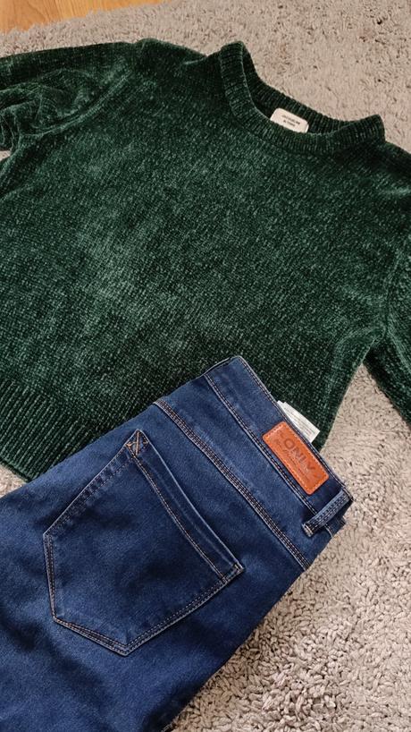 Rifle only  xs-s + sveter zelený xs, xs