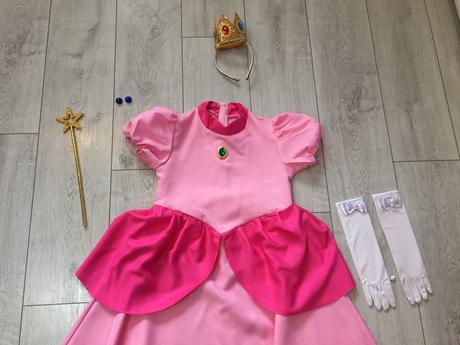 Kostym princezná peach super mario 10-12 rokov,