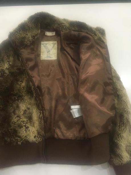 Plyšová bunda, h&m,164