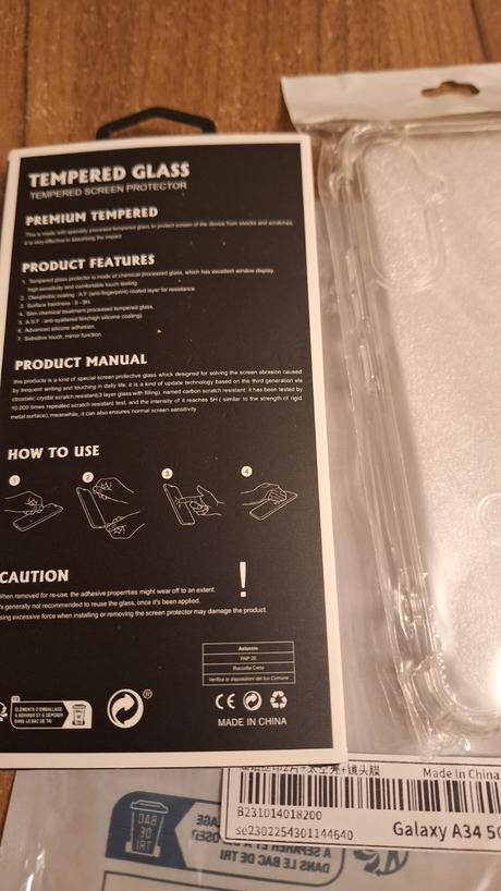 Ochranné sklo a obal na mobil samsung galaxy a34 5, samsung