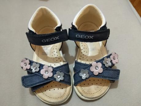 Dievčenské kožené sandálky geox, geox,22