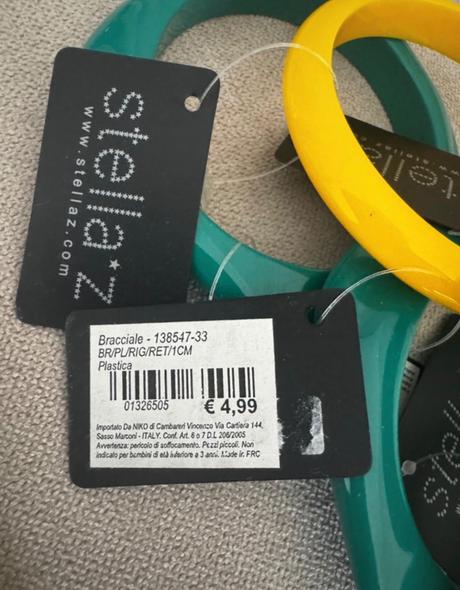Farebné náramky set 6 kusov nové s visačkou, 