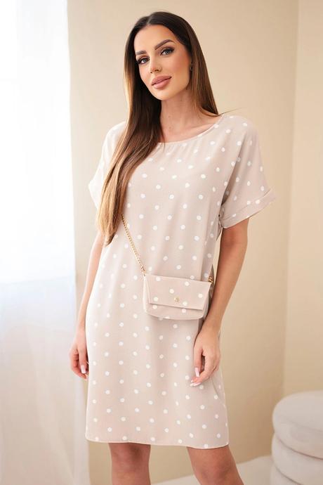 Bavlnené šaty s kabelkou,