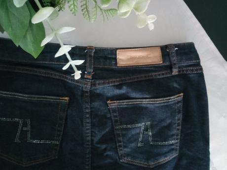 Riflová sukňa m/l, zara,m