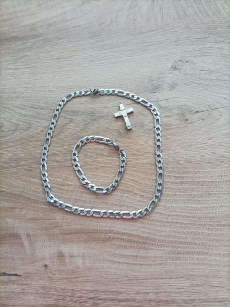 Set retiazky+ prívesok chirurgická oceľ, 