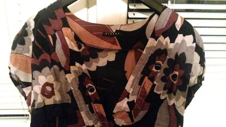 Lahunka bluzka / tunika - kvietkovy vzor, sisley,m