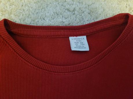 Tricka s dlhým rukávom lindex cervene, lindex,128