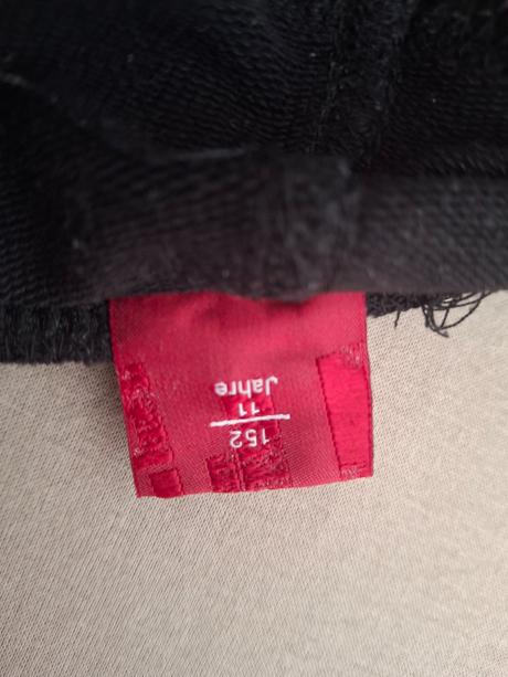 Dievčenské čierne elastické nohavice-džeginy., 152