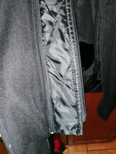 Pánske čierne športové sako so zipsom, f&f,m