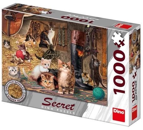 Dino 532656 puzzle 1000 mačičky secret collection, 