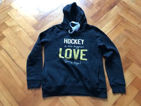 Čierna mikina - hockey girls, xs
