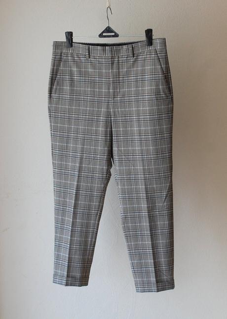Elegantné kárované nohavice, zara,xl