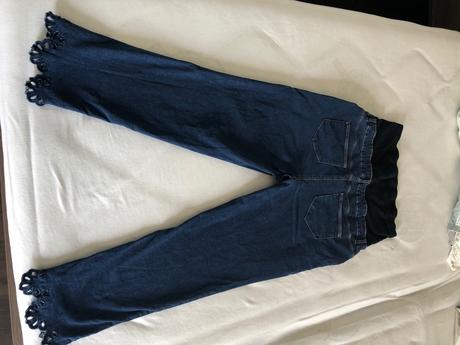 Tehotenské riflové nohavice, c&a,40