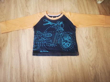 Oranžové tričko s motorkou, 80