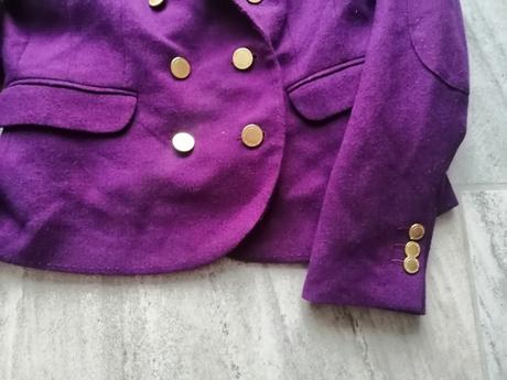 Luxus fialové sako lindex,merino vlna,v40, lindex,40