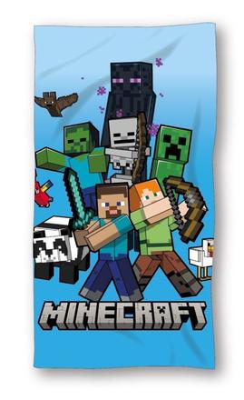 Detská osuška 70x140 minecraft blue- skladom,