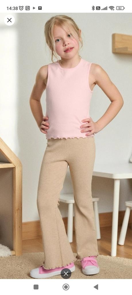 Béžové široké aj klasické legíny 116, sinsay,116