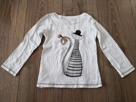 Obojstranné tričko s flitrami, next,98