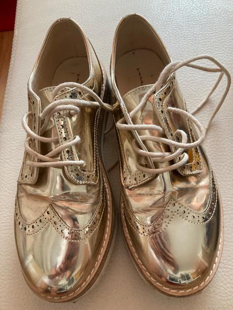 Krasne zlate topanky, zara,37