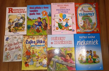 Rozprávkové knihy s príbehmi alebo básničkami, 