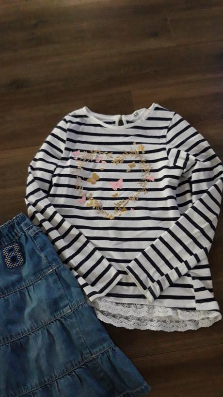 Triko + sukňa, h&m,122