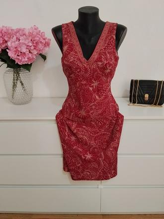 Inwear - vínovočervené šaty s paisley vzorom, 34
