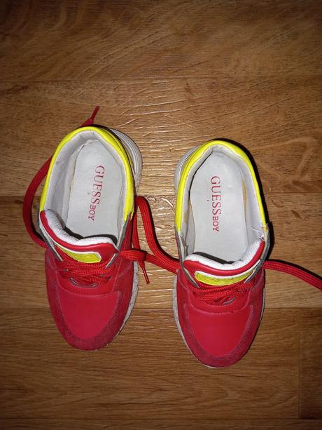 Červeno žlté tenisky guess 29tky, guess,29