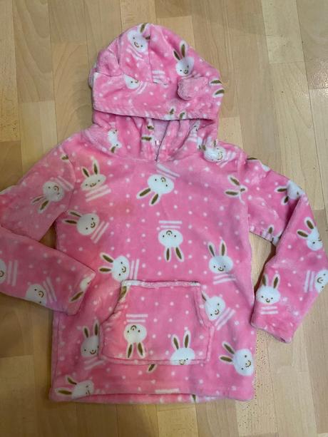 Ružová zajačiková mikina, 128