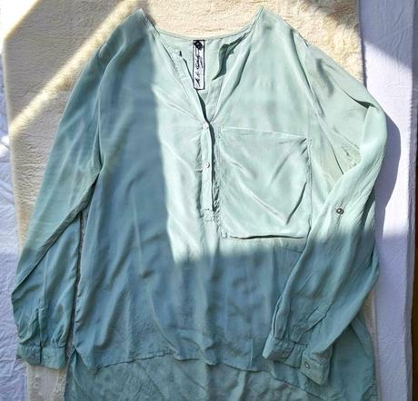 Luxusná hodvábna blúzka od austrálskej dizajnérske, xl