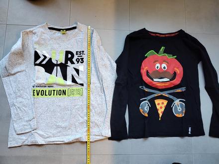 4 tričká s dlhým rukávom, 146