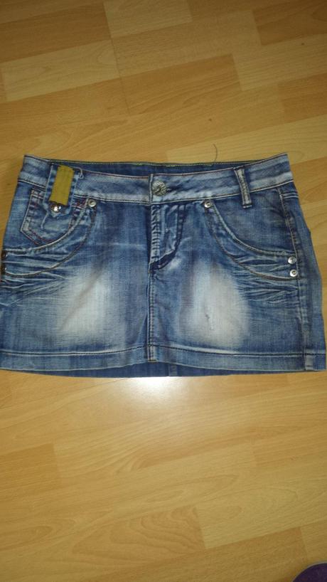 Riflova sukňa denim, m