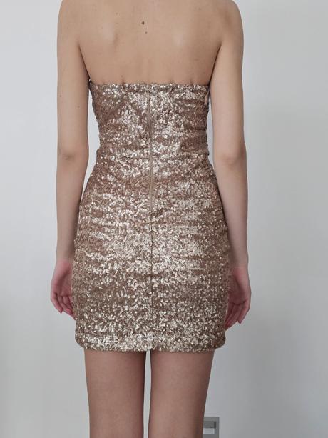 Zlatomedené šaty orsay s/m, orsay,s