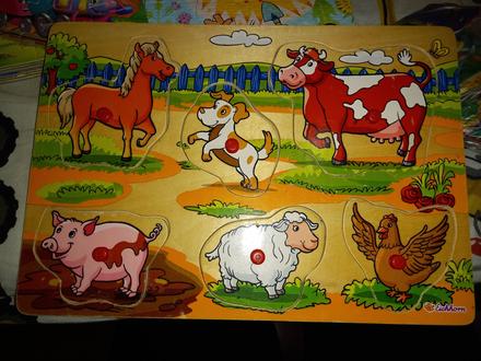 Drevené vkladačky farma, 