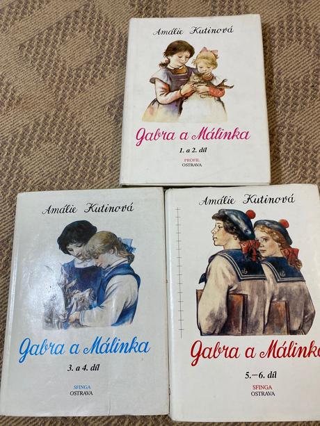 Kompletná sada 1 až 6 diel gabra a málinka amálie, 