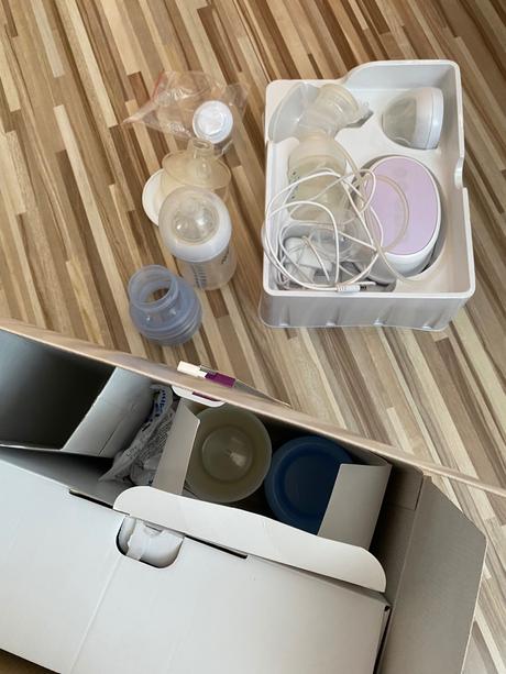 Elektrická odsávačka mlieka - sada philips avent,