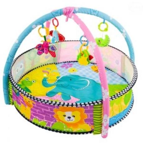 Tulimi hracia podložka, bazén s loptičkami zoo,