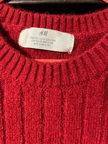 Pletené šaty, h&m,152