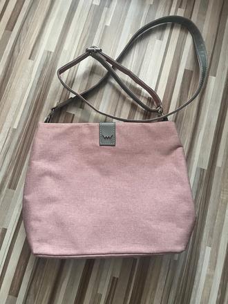 Kabelka vuch textilná odolná ružová,