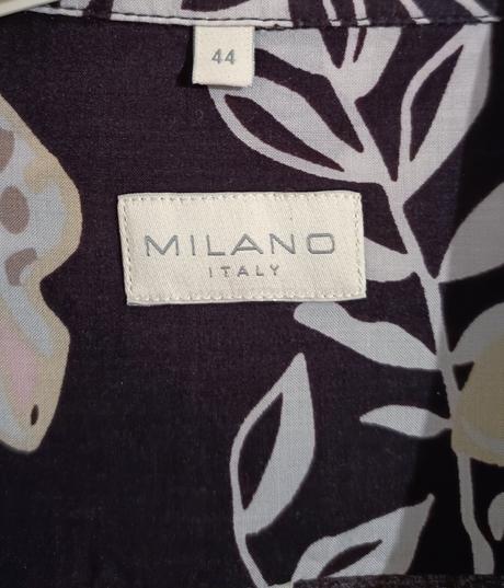 Tmavohnedá blúzka milano italy, xxl