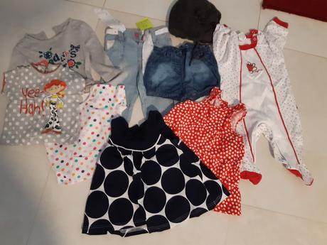 Predam mix oblecenia pre dievcatko 6-9 mesiacov, 68–80