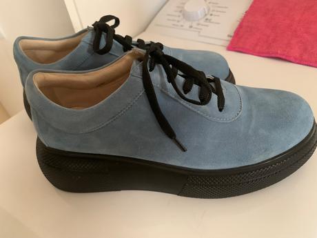 Modre topanocky na snurovanie 38, 38