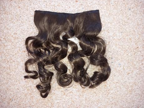 Hnedé kučeravé clip in vlasy, 