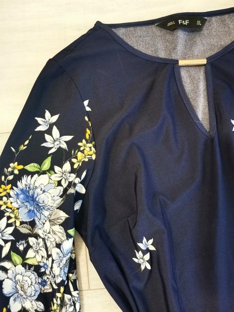 F&f šaty s kvetmi, f&f,34 / 36 / s / xs