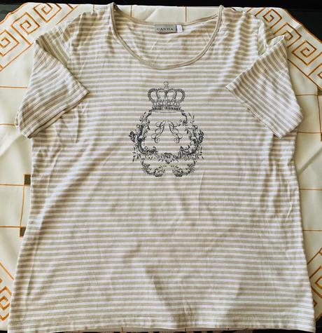 Zlatobiele tričko, c&a,l