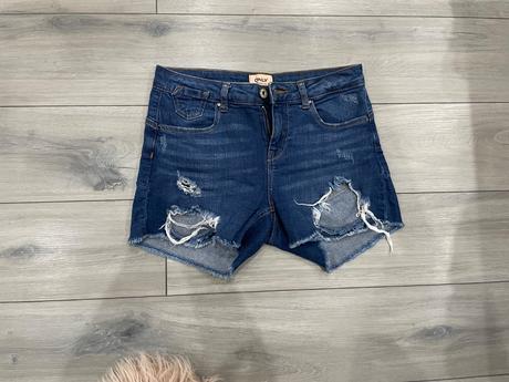 Dámske šortky tmavomodré, h&m,s