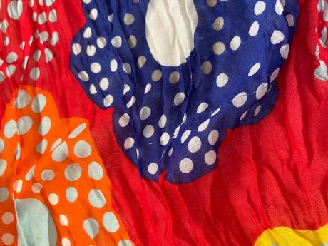 Veľký pestrofarebný kvetovaný šál, 