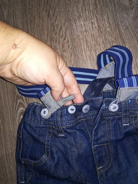 Riflové nohavice s trakmi, veľk. 86, 86