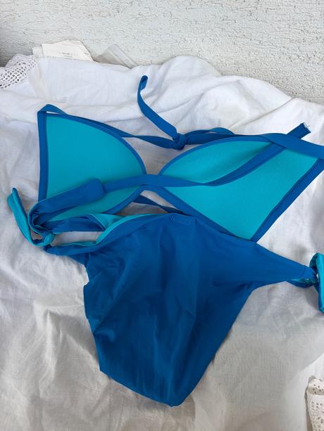 Calzedonia bikiny plavky l krasna modra dvojdielne, calzedonia,l