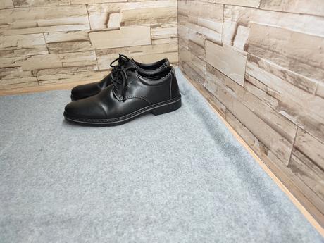 Rieker 40 - pánske kožené čierne topánky, rieker,40